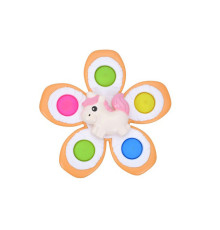 Детская погремушка-спинер с мягкими кнопками "Единорог" GZ-05-3