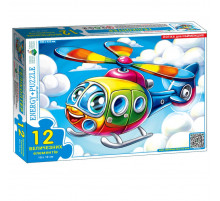 Пазл дитячий Вертоліт 88182, 12 великих елементів