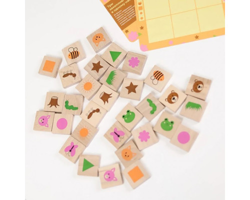 Дитяча настільна гра "Меморі 3 в 1" 900644, 32 елементи