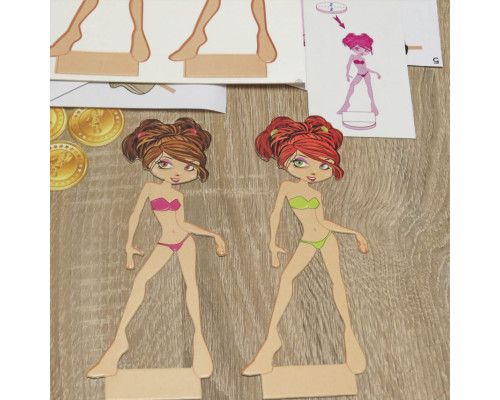 Детская настольная игра для девочек "Модница" 0239 на укр. языке