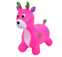 Дитяча іграшка-стрибун "Оленятко" MS 3259(Pink) гума, до 20 кг