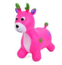 Детская игрушка-прыгун "Олененок" MS 3259(Pink) резина, до 20 кг