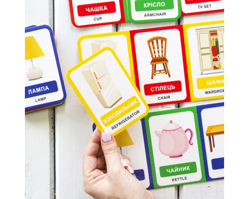 Настільна гра "Розумне лото. Їжа" 831003, 4 великі гральні поля, 20 маленьких карток