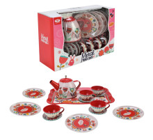 Детский набор посуды Tea set 620-C5 металл, 14 предметов