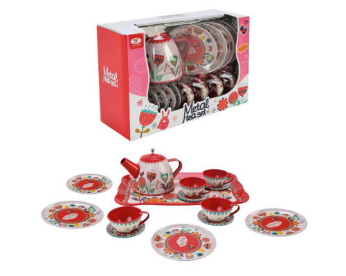 Детский набор посуды Tea set 620-C5 металл, 14 предметов