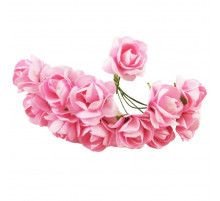 Декоративні троянди для творчості KV-734 пучок 12 штук