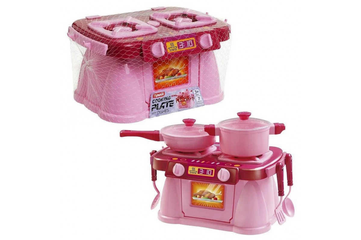 Игровой набор Кухонная плита "Cooking Plate with Dishes" 71825, 7 предметов
