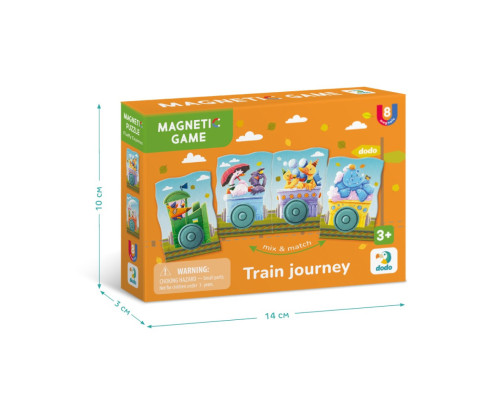 Дитяча магнітна гра "Подорож потягом" 200254, 8 елементів