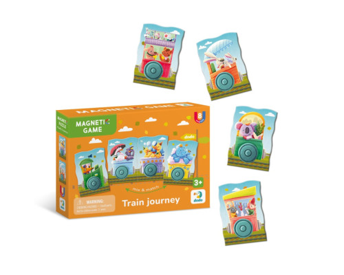 Дитяча магнітна гра "Подорож потягом" 200254, 8 елементів
