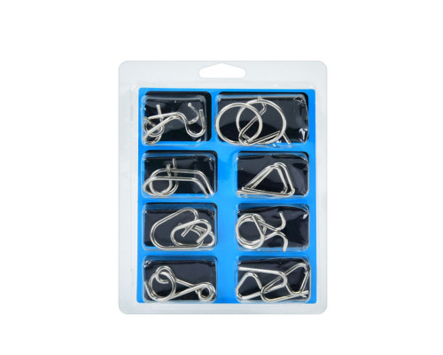 Набор металлических головоломок "Metal Puzzle" 808A-C-B(Blue) 8 штук в наборе