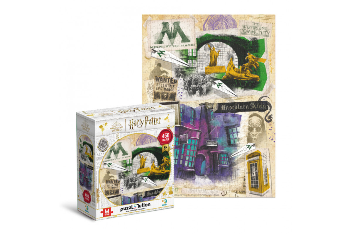 Пазл классический "Harry Potter. Министерство магии и Аллея Ноктерн" 200504, 450 элементов Пазл классический "Harry Potter. Министерство магии и Аллея Ноктерн" 200504, 450 элементов