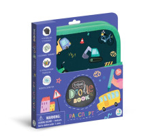 Дорожная книга для рисования "Транспорт" 301046, 6 цветных маркеров