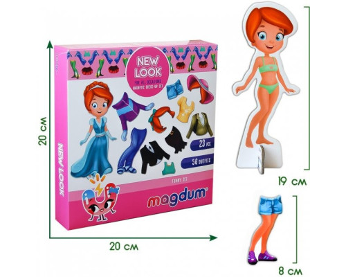 Набір магнітів Magdum "Лялька з одягом New look" ML4031-14 EN