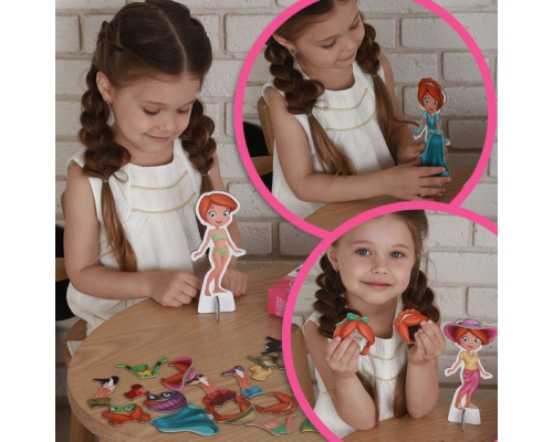 Набір магнітів Magdum "Лялька з одягом New look" ML4031-14 EN