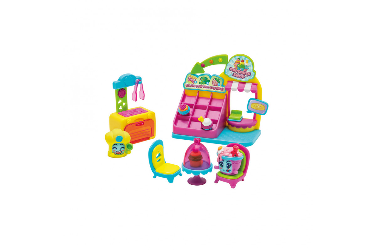 Игровой набор Капкейк-кафе Moji Pops PMPSB216IN50, 2 фигурки, аксессуары Игровой набор Капкейк-кафе Moji Pops PMPSB216IN50, 2 фигурки, аксессуары