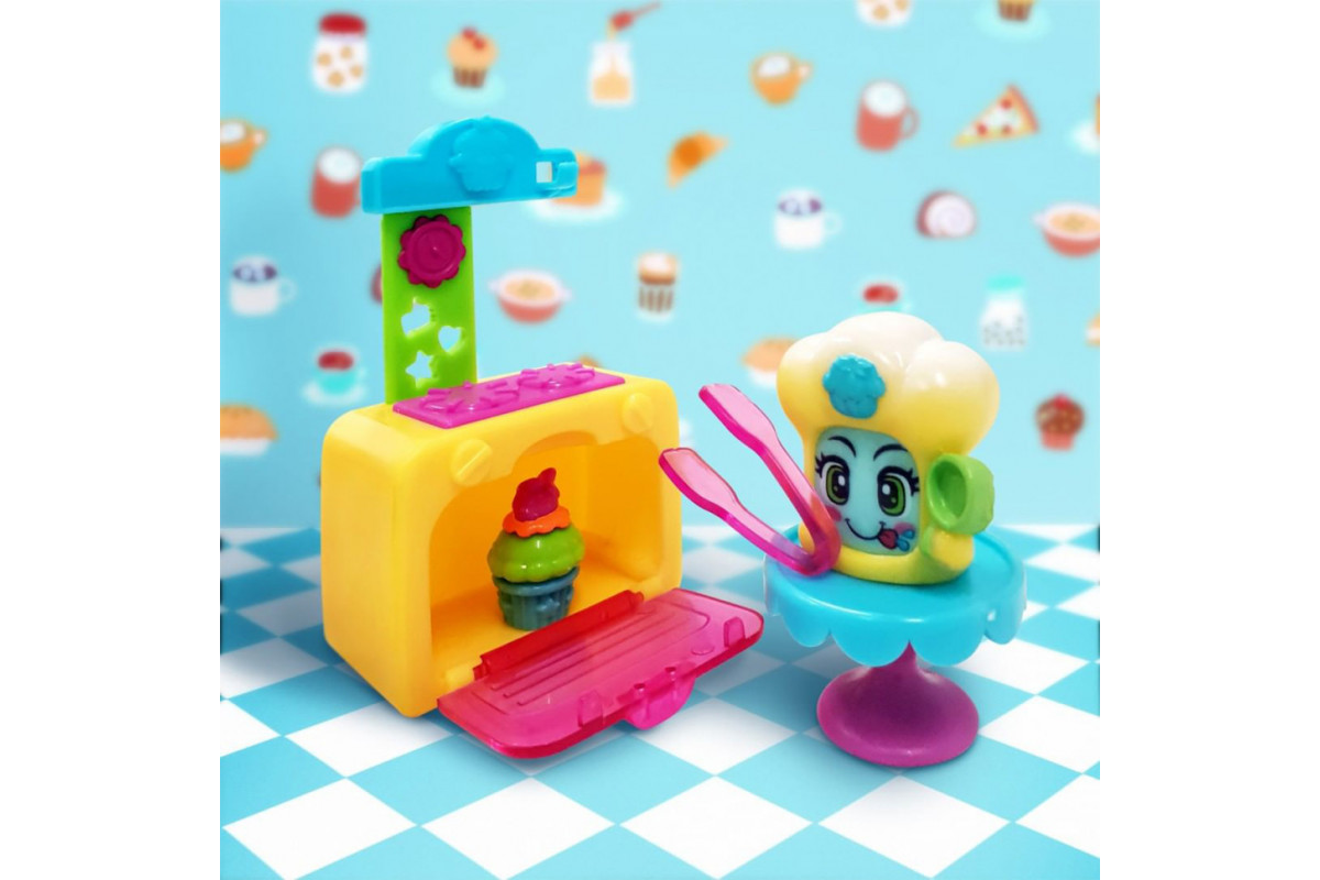 Игровой набор Капкейк-кафе Moji Pops PMPSB216IN50, 2 фигурки, аксессуары Игровой набор Капкейк-кафе Moji Pops PMPSB216IN50, 2 фигурки, аксессуары
