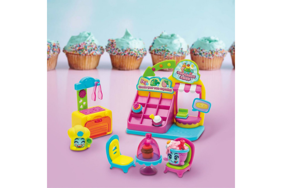 Игровой набор Капкейк-кафе Moji Pops PMPSB216IN50, 2 фигурки, аксессуары Игровой набор Капкейк-кафе Moji Pops PMPSB216IN50, 2 фигурки, аксессуары