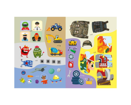 Дитяча книжка улюблені наліпки для малят "Для хлопчиків" РМ-64-03