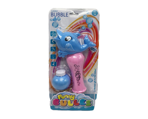 Генератор мильних бульбашок "Дельфін" 001-7 зі світлом та звуком Синій