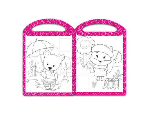 Дитяча розмальовка "Милі улюбленці" РМ-68-03, 16 наліпок