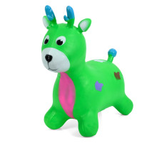 Детская игрушка-прыгун "Олененок" MS 3259(Green) резина, до 20 кг