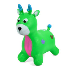 Детская игрушка-прыгун "Олененок" MS 3259(Green) резина, до 20 кг