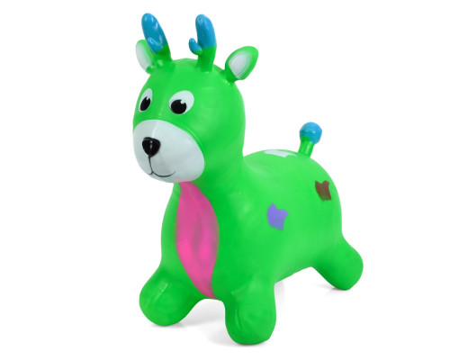 Детская игрушка-прыгун "Олененок" MS 3259(Green) резина, до 20 кг