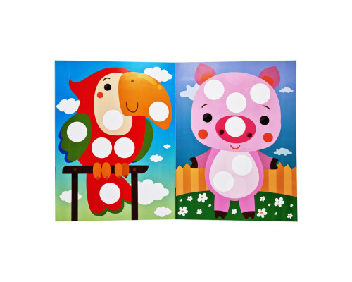 Развивающая книжка с наклейками "Кот" 403945 для самых маленьких