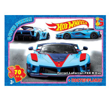 Пазлы детские "Hot Wheels" FW716, 70 элементов