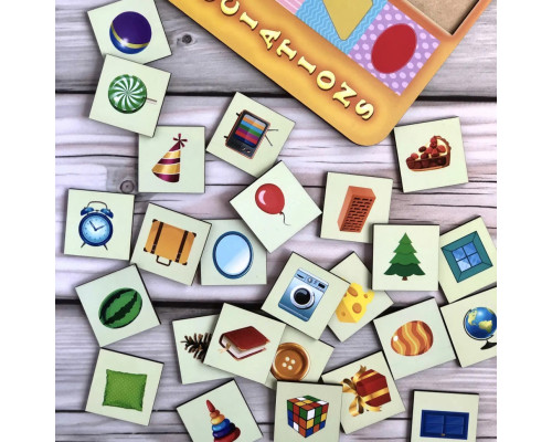 Деревянный пазл-вкладыш "Геометрические фигуры" Ubumblebees (ПСД097) PSD097 сортер-ассоциации