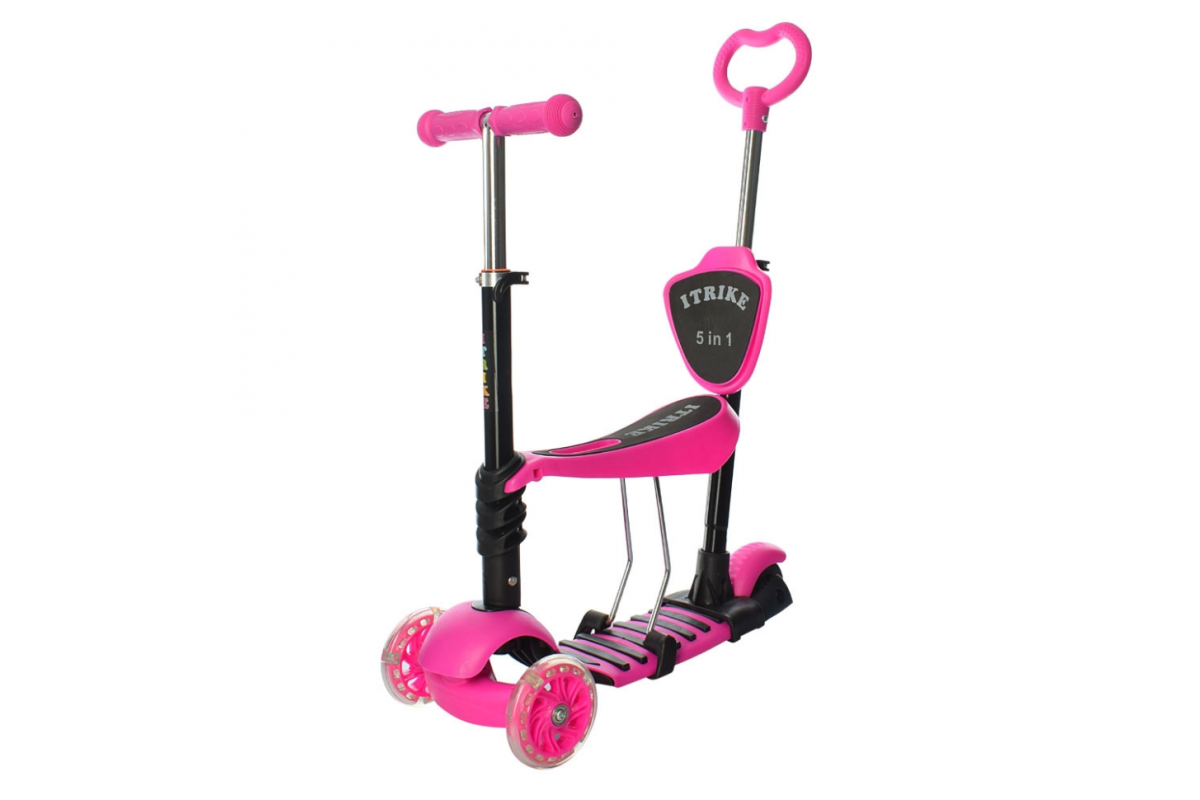 Самокат JR 3-026-K(Pink) MAXI, 5 в1