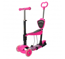 Самокат JR 3-026-K(Pink) MAXI, 5 в1