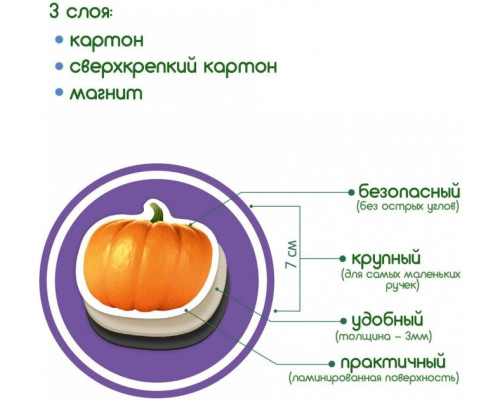 Набор магнитов Magdum "Фрукты и овощи" ML4031-15 EN