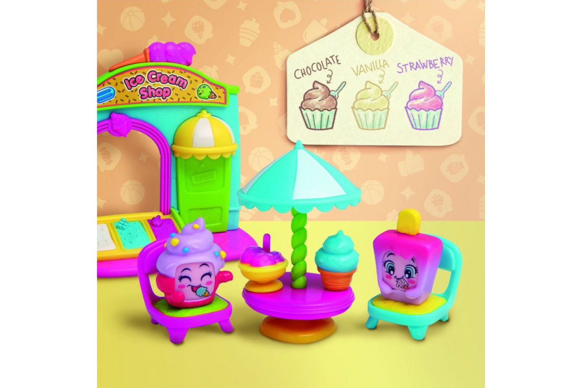 Игровой набор Джелатерия Moji Pops PMPSB216IN20, 2 фигурки, аксессуары Игровой набор Джелатерия Moji Pops PMPSB216IN20, 2 фигурки, аксессуары