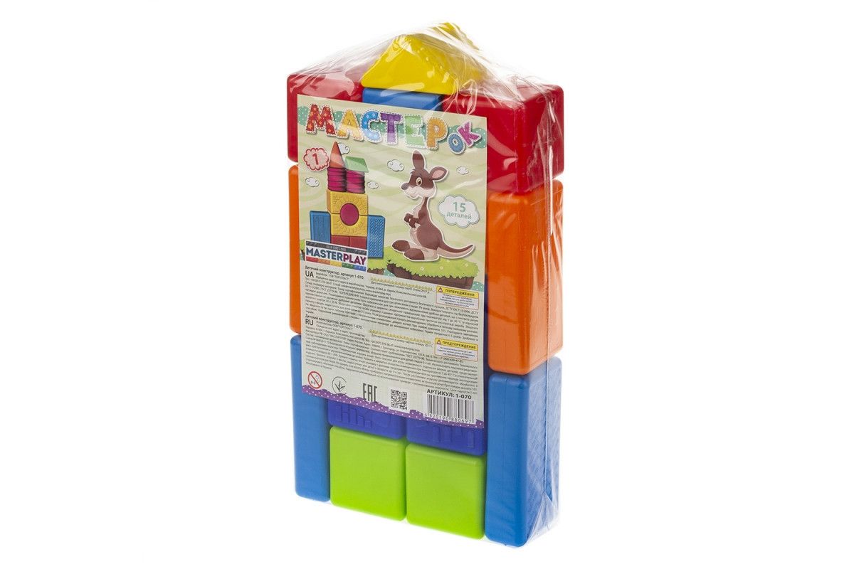 Конструктор Мастерок №1 1-070 15 деталей Конструктор Мастерок №1 1-070 15 деталей