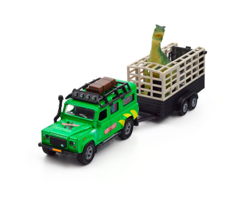 Игровой набор Land Rover TechnoDrive 520178.270 с прицепом и динозавром