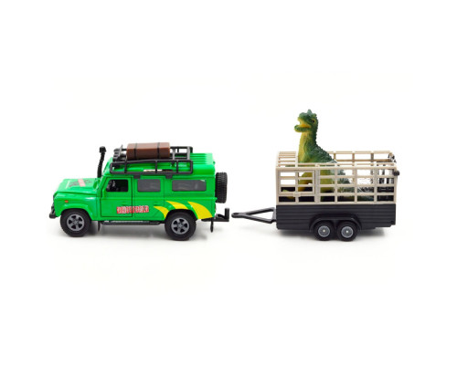 Игровой набор Land Rover TechnoDrive 520178.270 с прицепом и динозавром