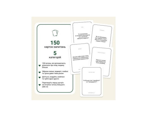 Карткова гра "Між нами: познайомимося?" 0037MG 150 карток