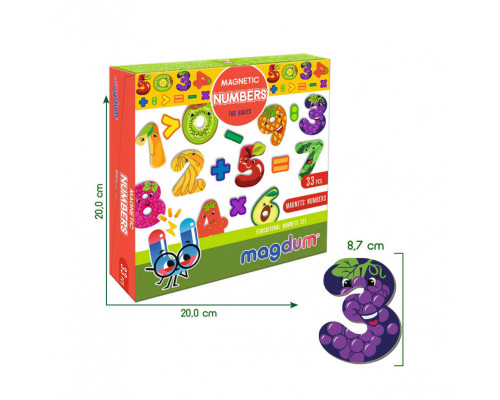 Дитячий набір магнітів Цифри ML4031-38 EN