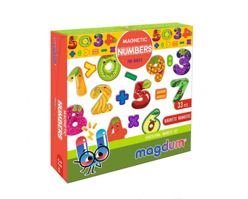 Дитячий набір магнітів Цифри ML4031-38 EN
