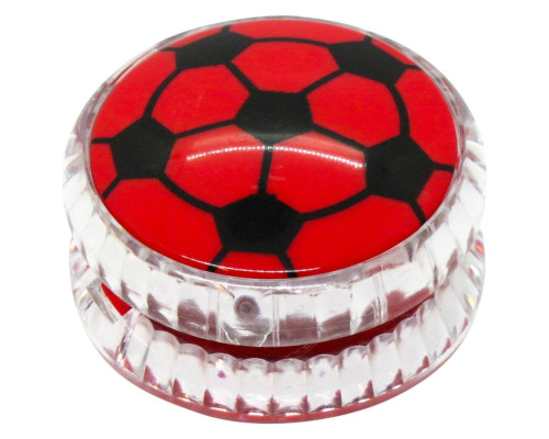 Дитяча іграшка Йо-йо "Футбольний м'яч" М 5641(Red) 5,5 см, світло