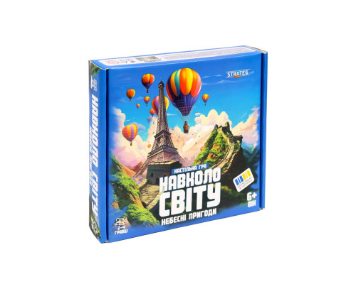 Настільна гра "Навколо світу небесні пригоди" 30502 жетони 40 штук