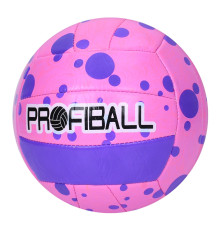 М'яч волейбольний MS 3814(Pink) діаметр 21 см, ПВХ, 260-280 грам