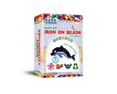 Дитячий набір для творчості. Магніти з термомозаїки "Морські" TM-003, 5 фігур