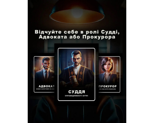 Настольная игра "Тихо, суд идет" DG002UA 48 карточек