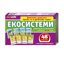 Набор тематических карточек "Экосистемы" 13169003 для детей 4-6 лет