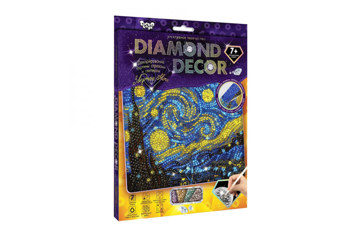 Набір креативної творчості Зіркова ніч DD-01-06 "DIAMOND DECOR"
