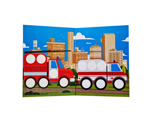 Розвиваюча книжка з наклейками "Авто" 403952 для найменших