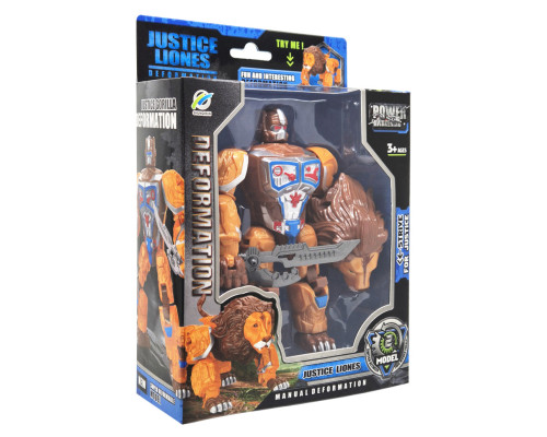 Дитячий робот-трансформер Justice Lioness 168-82(Orange) робот-лев