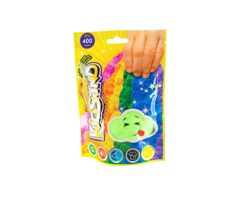 Кінетичний пісок "KidSand" KS-03-03 пакет 400 гр Зелений